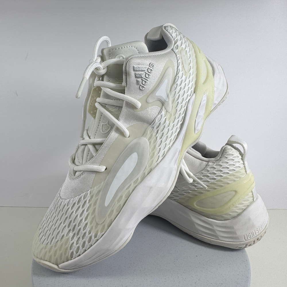 Adidas‎ Lightstrike Running Shoes White Mesh Athletic Sneakers Mens 11.5